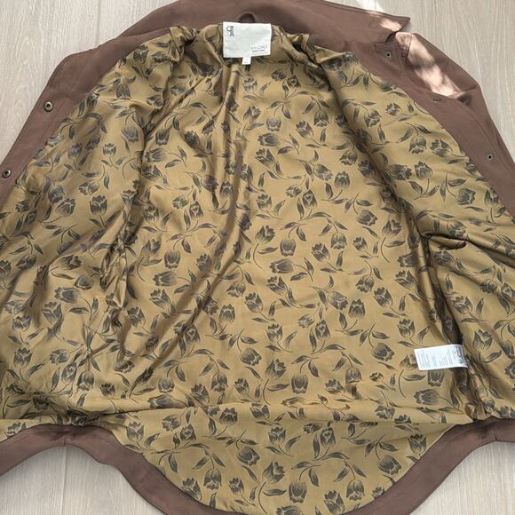 PILCRO The Tillie Relaxed Faux-Suede Shacket Women's Size S Brown - Picture 3 of 8